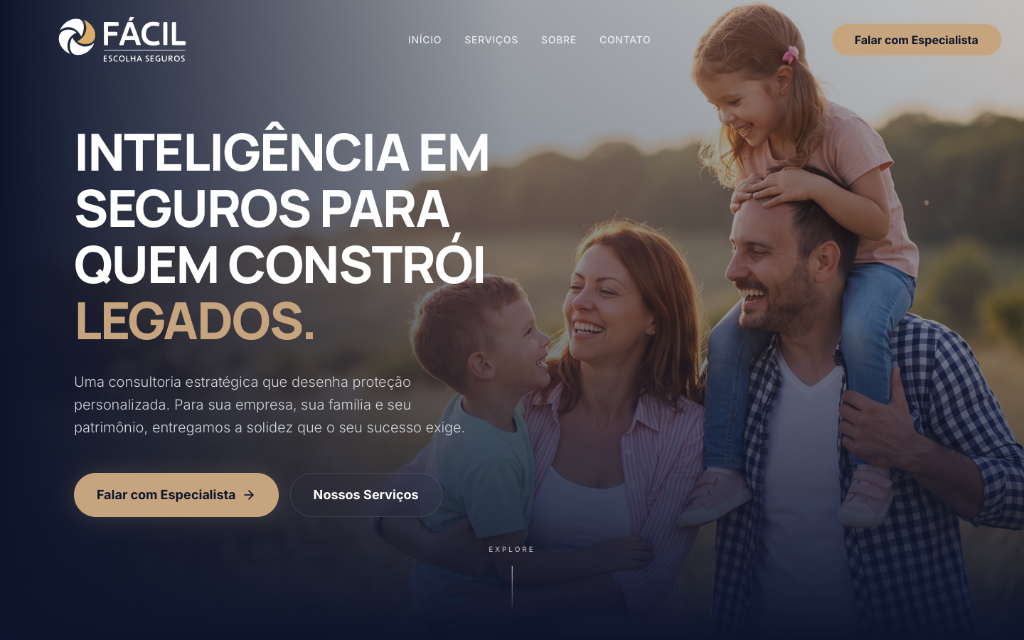 Fácil Escolha Seguros | Inteligência em Seguros de Vida, Sucessão e Patrimônio (SUSEP 202072150) Site Oficial Fácil Escolha Seguros - Consultoria Estratégica em Seguro de Vida, Sucessão Empresarial, Proteção Familiar e Patrimônio em São Paulo
