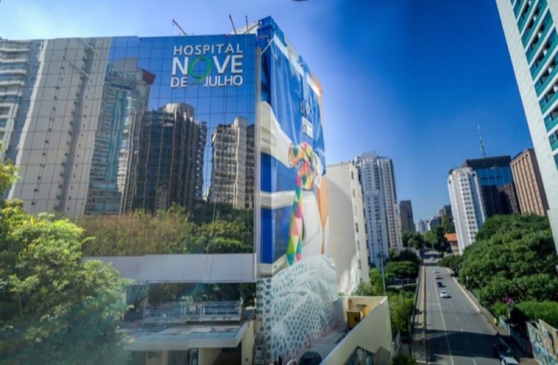 Foto da fachada do Hospital 9 de Julho (Cerqueira César / Paulista) — Planos de saúde que cobrem e atendem em São Paulo: Amil, Sami, Bradesco