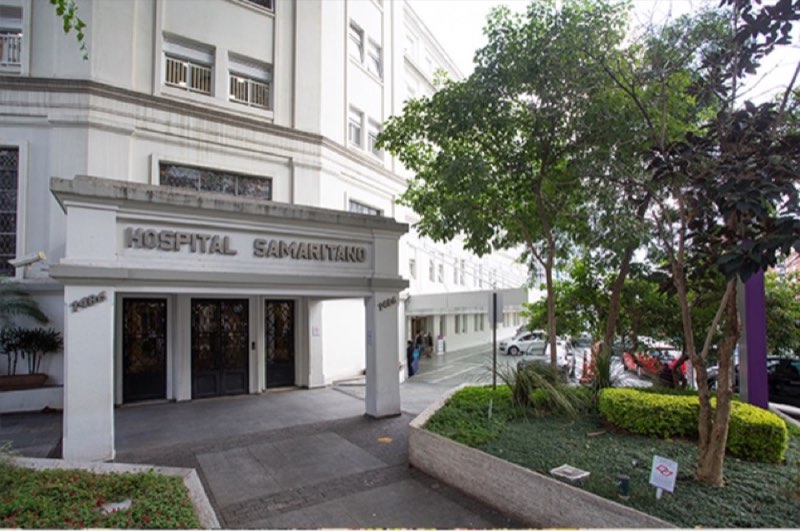 Foto da fachada do Hospital Samaritano (Higienópolis e Paulista) — Planos de saúde que cobrem e atendem em São Paulo: Amil, Porto, SulAmérica, Omint